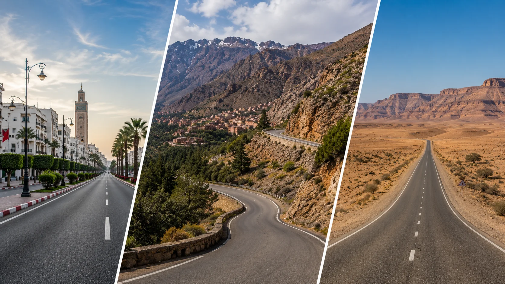 City Driving vs Mountain vs Desert Roads