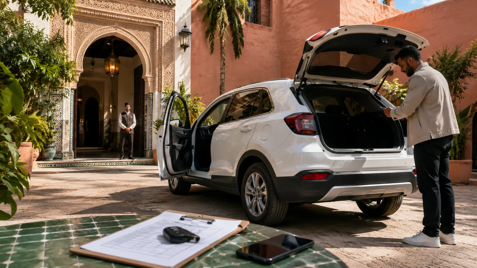 cosa controllare prima di accettare un'auto a noleggio in Marocco