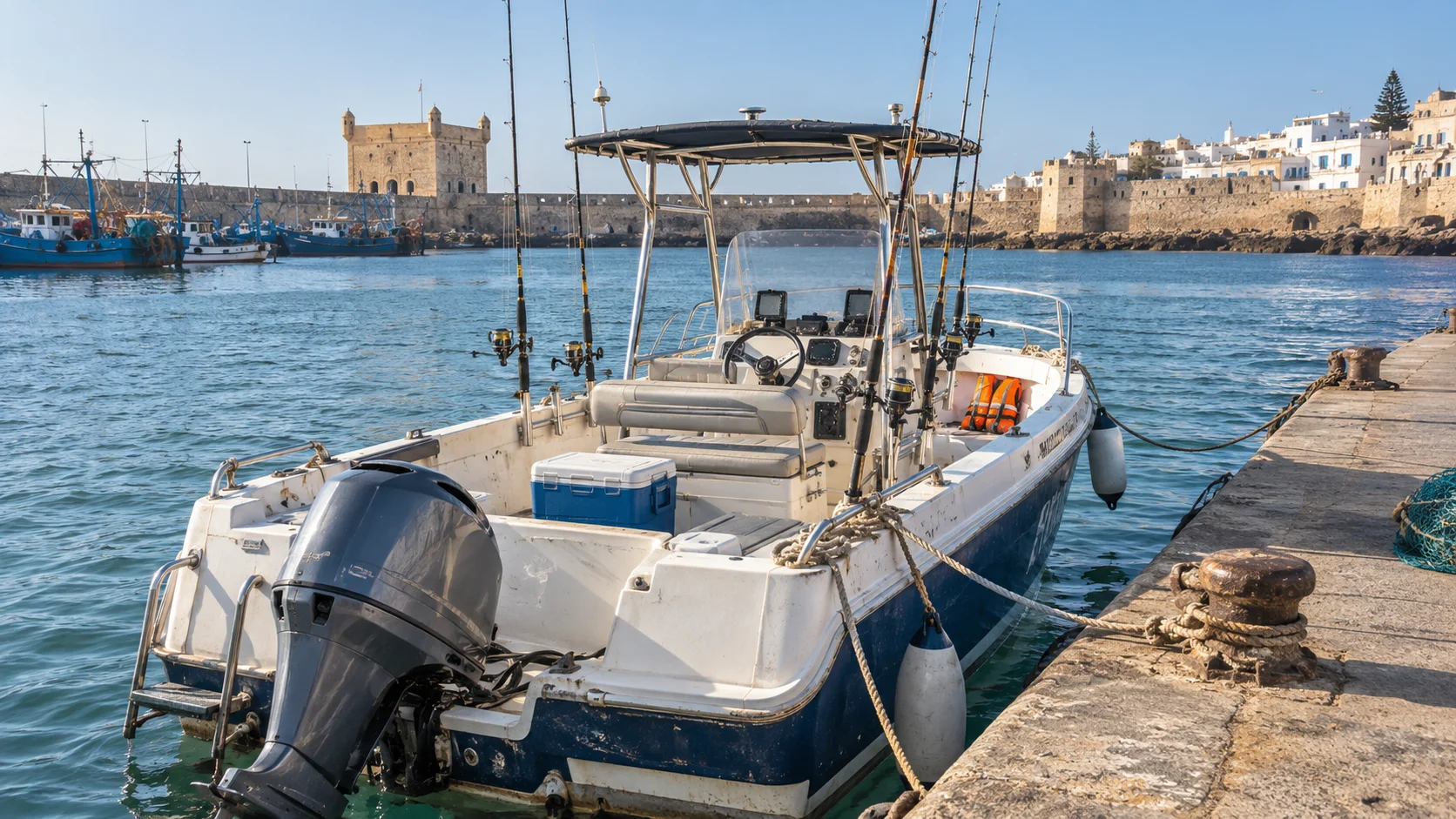 fishing boat rental in Morocco