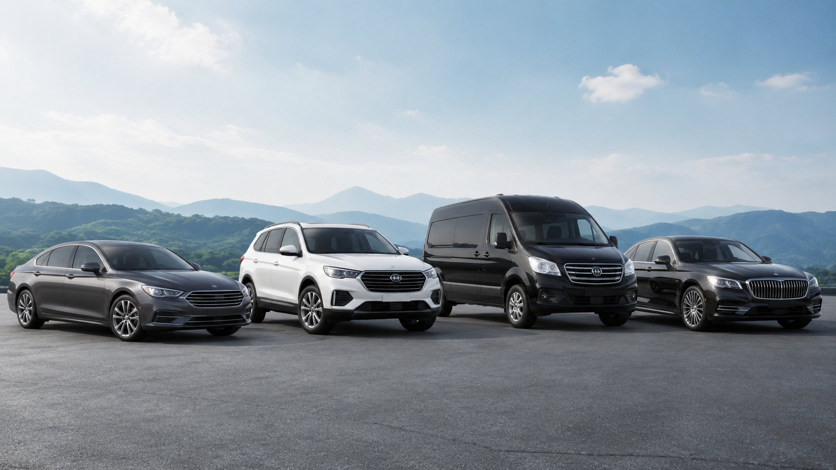 Vehicle Options Sedan, SUV, Van, Luxury