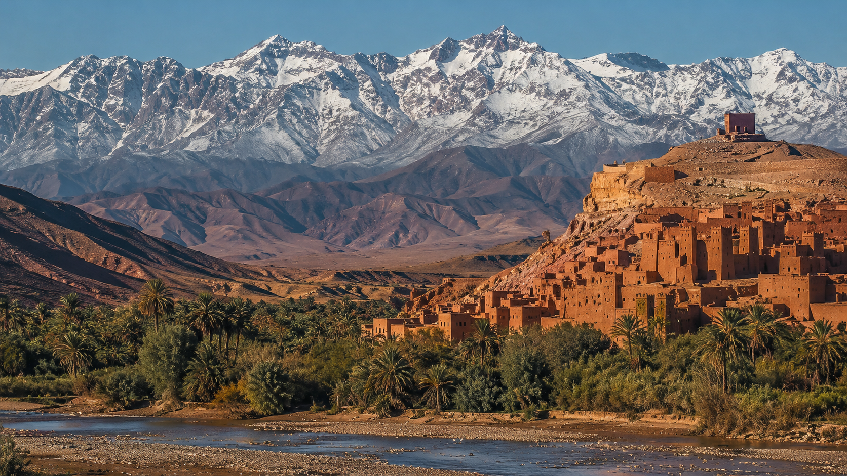 High Atlas Mountains & Ait Ben Haddou